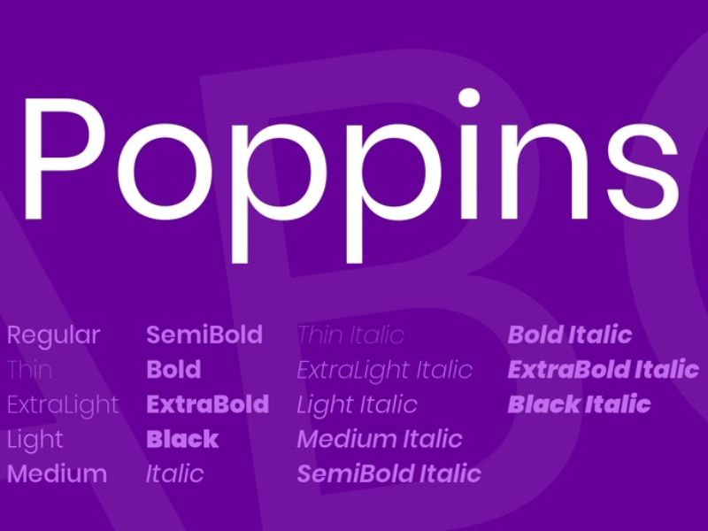 Font Poppins